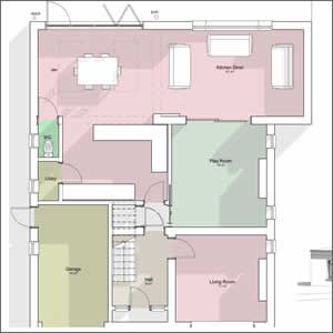 View Home extension - Plans option 01