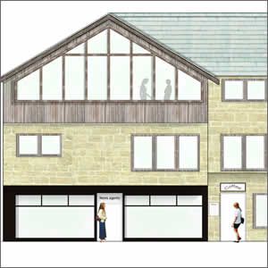 View Residential House and Shop - Elevation