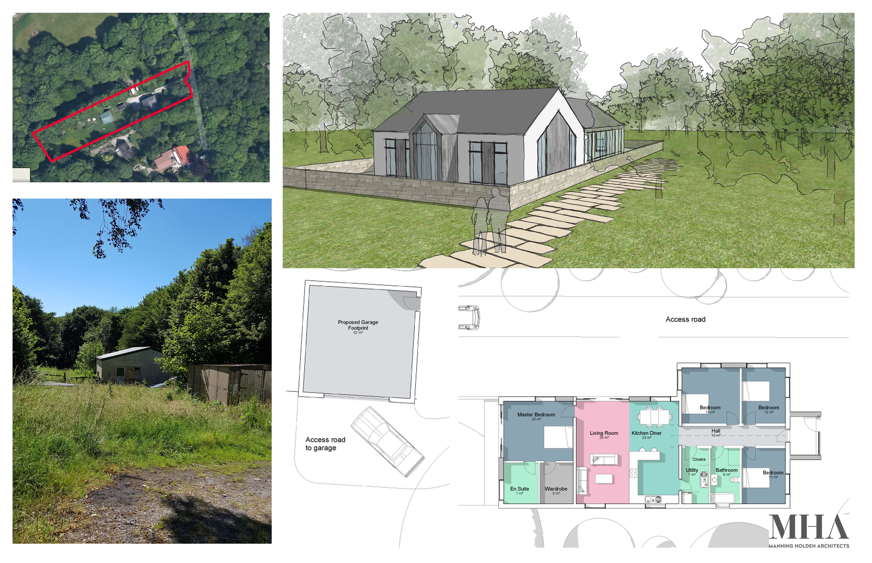 Planning permission granted for bungalow in Chesterfield