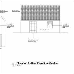 View Elevations of proposed residence